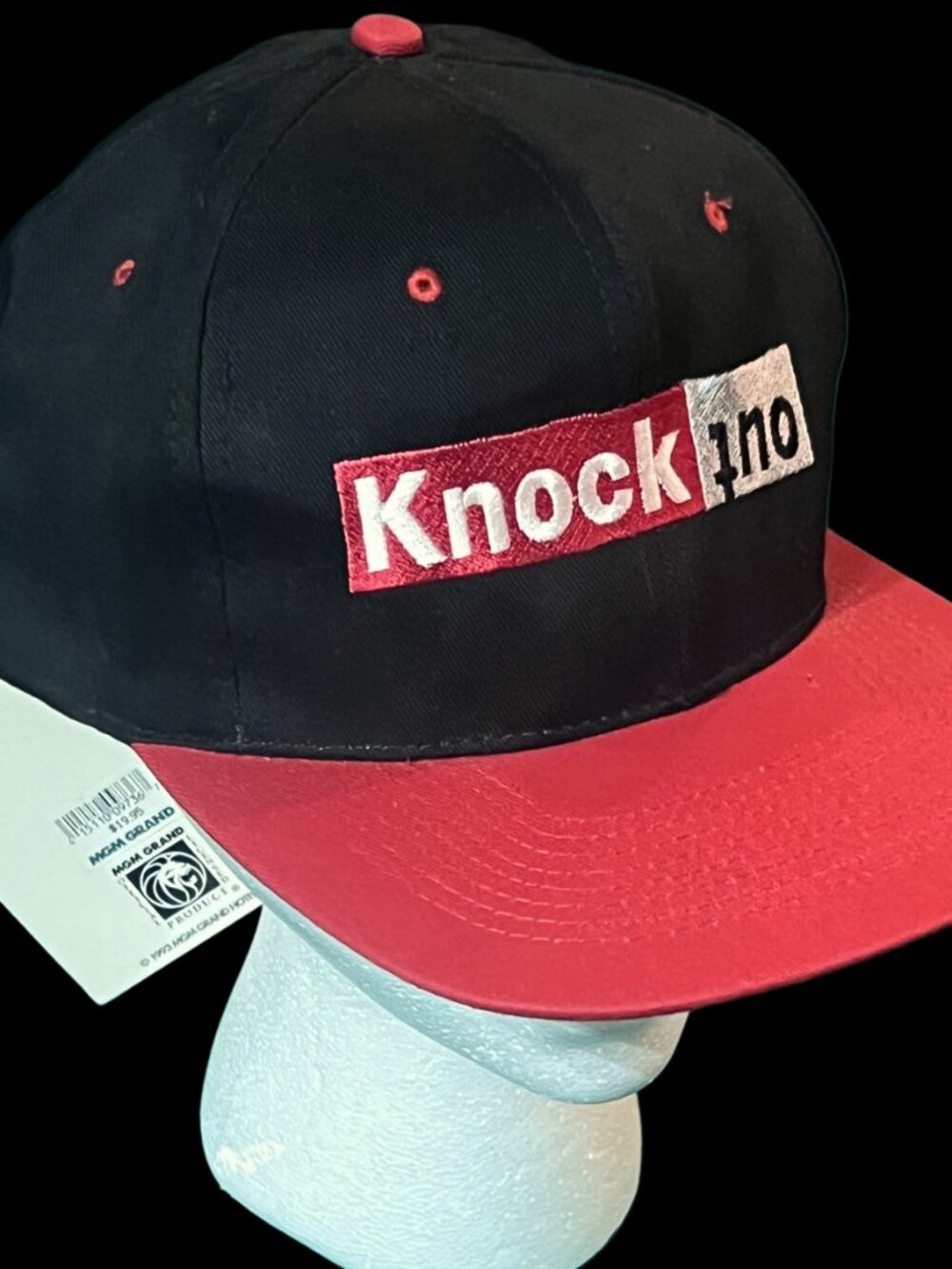 RARE 1993 MGM Grand Inaugural Yr. KNOCKOUT Boxing Snapback Hat Cap Las Vegas NWT